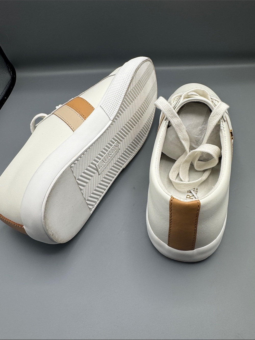 Ralph Lauren Janson II Leather Sneakers - Picture 4 of 5
